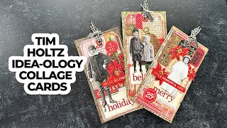 Let's Make Collage Cards using Tim Holtz Idea-ology