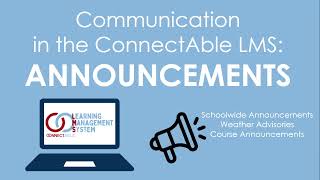 ConnectAble LMS Communication - Announcements