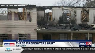 Multiple firefighters injured in Tuscumbia apartment fire