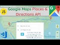 How to Build a Javascript Google Map Directions API & Places API Project🔥 - [2022]
