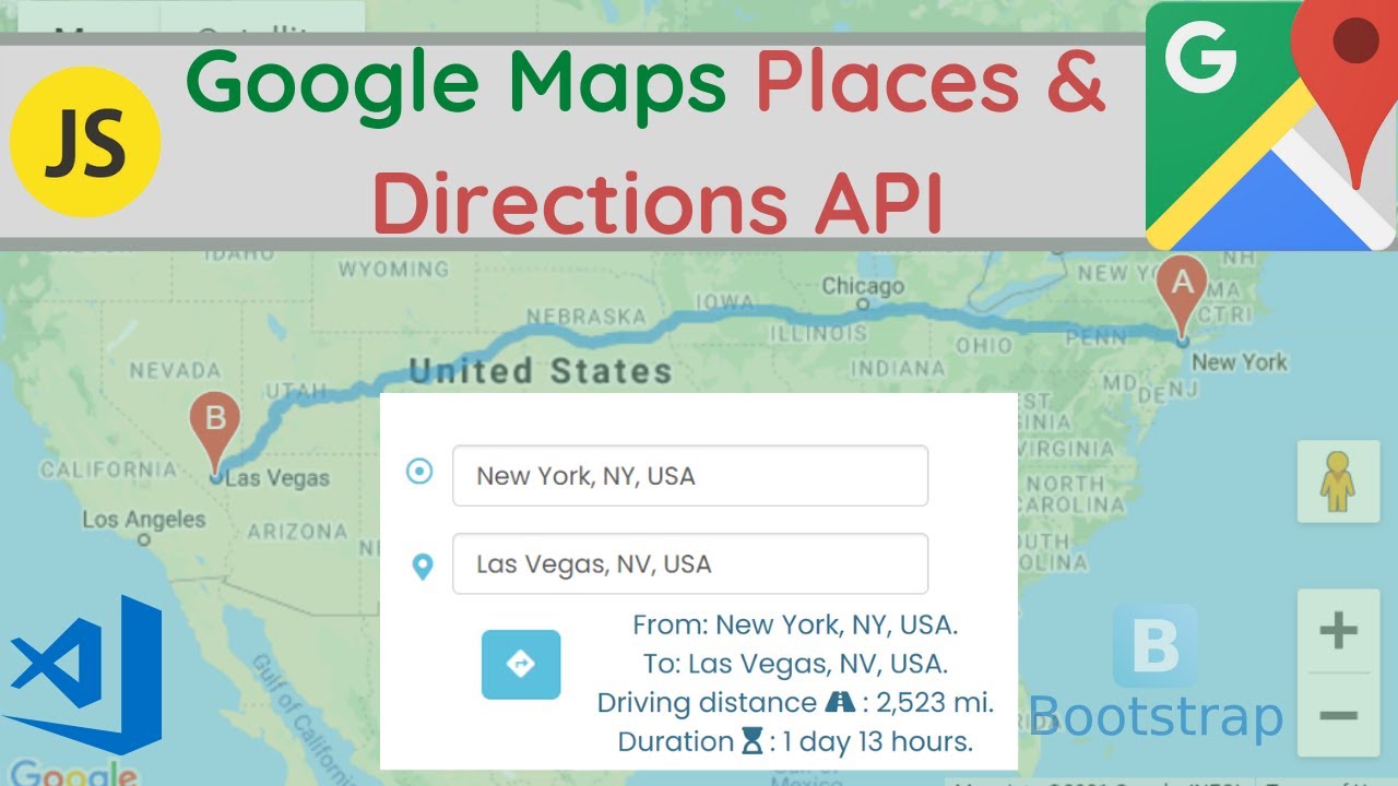 How To Build A Javascript Google Map Directions API & Places API ...