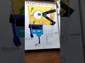 Drawing Spongebob in Negative... #shorts #art #spongebob