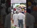 sad leaders supporters pay last respects to parkash singh badal at party office in chandigarh