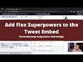 Add Flex Superpowers to the Tweet Embed (CSS Flexbox) freeCodeCamp Tutorial