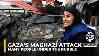 Many people under the rubble after Israel’s air attacks on central Gaza