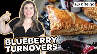 Easy Blueberry Turnovers With Puff Pastry