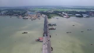 Amazing Drone View of Meghna Bridge ( মেঘনা ব্রিজ )