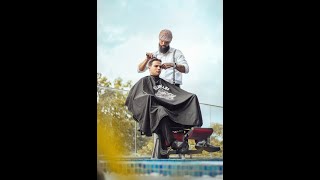 Corte de cabello aplicando el Servicio VIP Empresarial / Valhalla's Barber Shop / Caracas, Venezuela