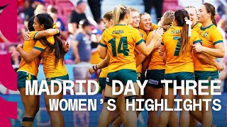 Australia finish with GOLD! | Women's HSBC SVNS Madrid Day Three Highlights