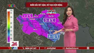 Dự báo thời tiết 11h30 - 07/02/2025 | Miền Bắc rét đậm, rét hại | VTVWDB