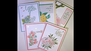 5 Very Quick Cards Using the Ephemera Packs from Stampin' Up!