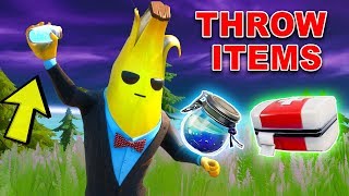 Throw Different Shield Items or Healing items - Easy Guide (Fortnite Brutus' Briefing)