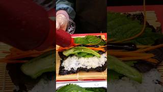 야채 듬뿍 들어간 삼겹살 김밥 / korean best pork rice roll - gimbap / korean street food