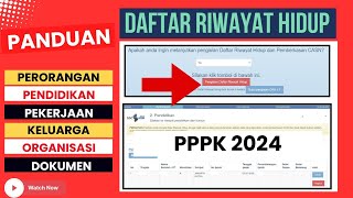 🔴PANDUAN LENGKAP PENGISIAN DRH PPPK 2024 TERBARU SESUAI BUKU PETUNJUK 👍