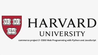 CS50 Web Programming with Python and JavaScript project 2 commerce
