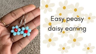 Easy daisy earring |  🌼 simple  than you think @halt_n_craft