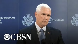 Vice President Pence brokers ceasefire with Turkish President Erdogan on Syria