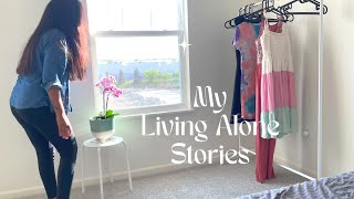 My Living Alone Stories #4 | New Hair Cut, Flop Dosa \u0026 New Routine | USA Vlogs #livingalonediaries