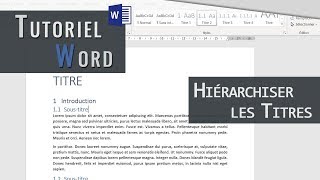 Word | Hiérarchisation des Titres