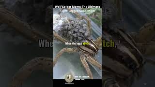 A Mother’s Devotion: The Extraordinary Care of the Wolf Spider #spider #mother #wildlife #insects