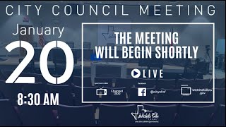 Wichita Falls City Council meeting from January 20. 2026.