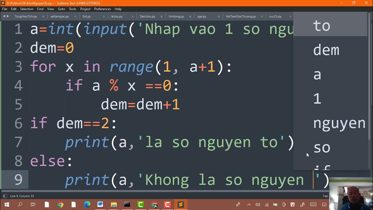 B4. Python Kiểm Tra Số Nguyên Có Phải Là Số Nguyên Tố Hay Không. Gv ...