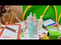 school routine village Barbie story tamil mini green food kalai malar Kavitha vinitha