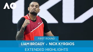 Liam Broady v Nick Kyrgios Extended Highlights (1R) | Australian Open 2022