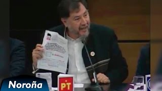 "Peña Nieto es Monstruosamente Corrupto" - Debate Fernández Noroña en el INE