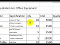 how to make quotation in excel