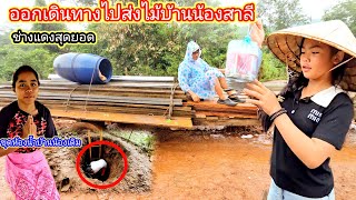 ฝนจะตกฟ้าจะร้องก็ไม่หวั่น ออกเดินทางส่งไม้ บ้านน้องสาลี13 มิถุนายน ค.ศ. 2025