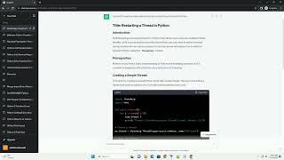 Restarting a thread in Python