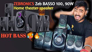 ZEBRONICS Zeb BASSO 100, 90W, Home theater speaker, AC-3 surround sound 90 W 🎁 Unboxing 🎁