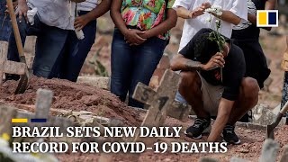 Brazil sets new daily record for Covid-19 deaths as President Jair Bolsonaro rejects lockdown