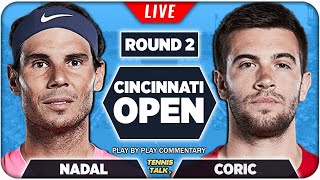 NADAL vs CORIC | Cincinnati Open 2022 | Live Tennis Play-by-Play