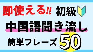 【中国語聞き流し】初級日常会話フレーズのリスニング50選(レストラン、タピオカ店、病院、ホテル、夜市） #82