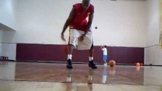 NBA Speed/ Quickness Streetball Ball Handling Drill | Thru-Pound Crossover | Dre Baldwin