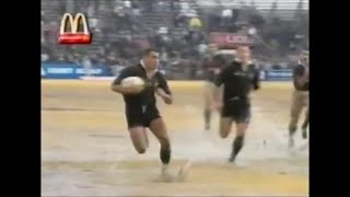 Eric Rush try in wed conditions vs Western Transvaal 1996