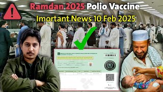 Urgent Update: Polio Vaccine Required for Umrah \u0026 Visit Visa Holders | Saudi Arabia 2025