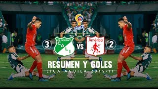 Deportivo Cali vs América (3-2): resumen y goles - Fecha 15 Liga Águila 2019-II