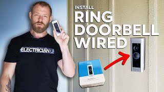 How To Install a Ring Video Doorbell Wired -  From an Electrician