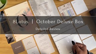 8Lotus October Deluxe Box | Detailed Review | The Planner Aisle