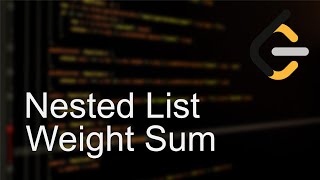 Leetcode 339 | Nested List Weight Sum | Meta/Facebook