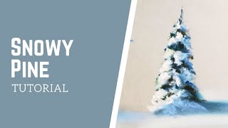 How to draw a snowy pine tree in winter with soft pastels step by step real time drawing tutorial