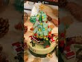 a christmas tree with rotating blocks that can make music旋转积木圣诞树八音盒