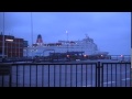 stena saga sailing from frederikshavn in stormy weather