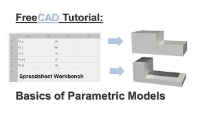 FreeCAD Tutorial | Basics of Creation Parametric Model Using Spreadsheet and Part Workbench