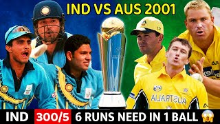 😱 INDIA VS AUSTRALIA  3RD ODI 2001 | FULL MATCH HIGHLIGHTS | IND VS AUS | MOST SHOCKING MATCH EVER😱🔥