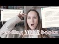 READING YOUR BOOKS?! 📖 reacting and *gushing* over your first chapters/novels!🤍