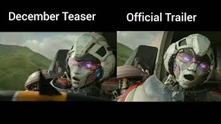 Transformers Rise of the Beasts Old vs New Trailer CGI Comparison!